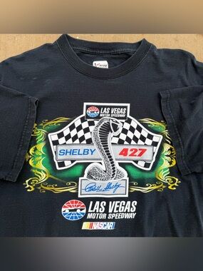 Shelby Las Vegas Motor Speedway Cobra Graphic Tee - Black